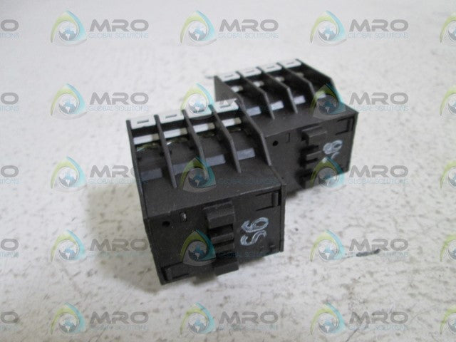 LOT OF 2 MOELLER CONTACT BLOCK DIL A-XHI22 *USED*