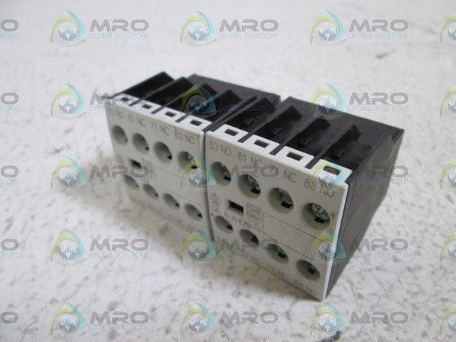 LOT OF 2 MOELLER CONTACT BLOCK DIL A-XHI22 *USED*