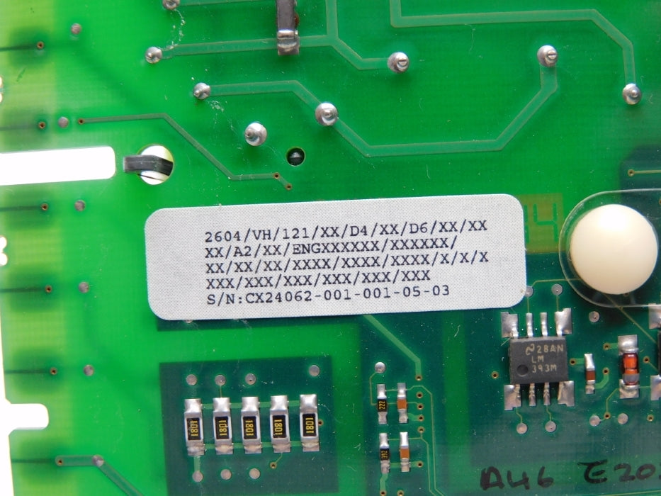 EUROTHERM 2604/VH/121/XX/D4/XX/D6/XX/XX/XX/A2/XX/ENG (NO COVER) NSNP