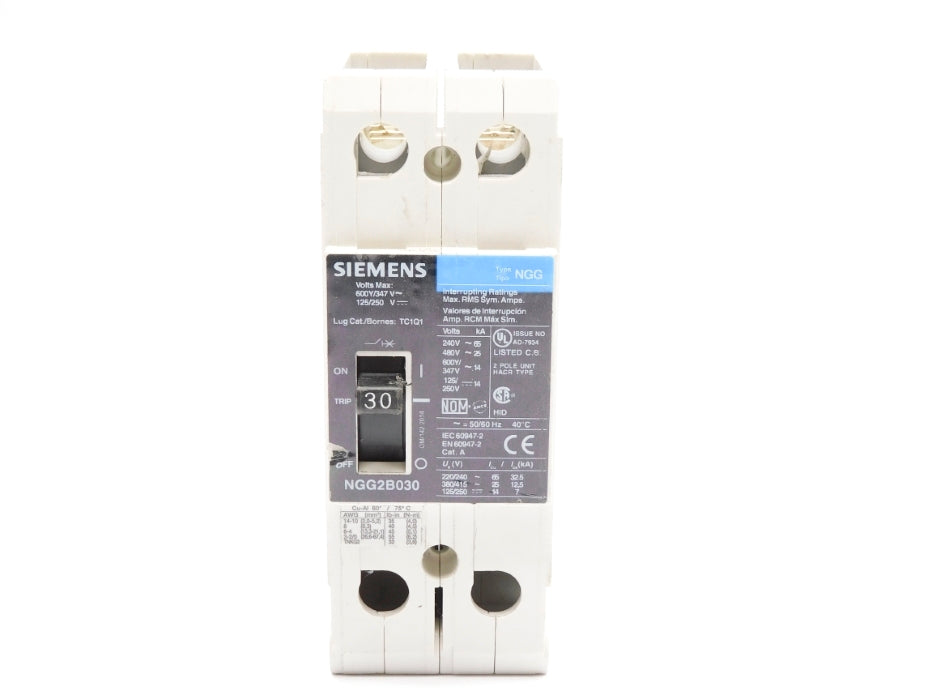 SIEMENS NGG2B030 347V 30A UNMP