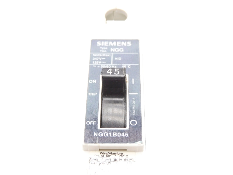 SIEMENS NGG1B045 45A 347/125V UNMP