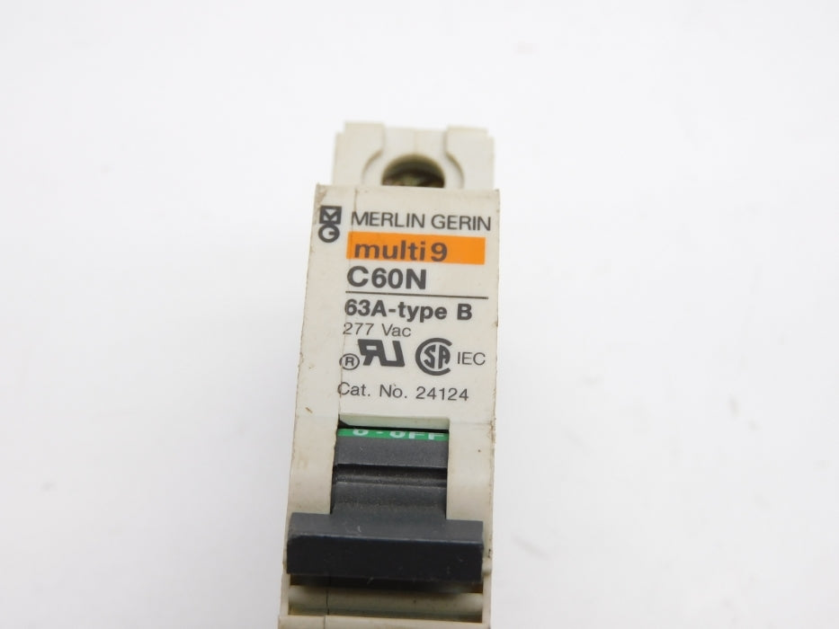 MERLIN GERIN 24124 C60N-63A 63A 277VAC UNMP