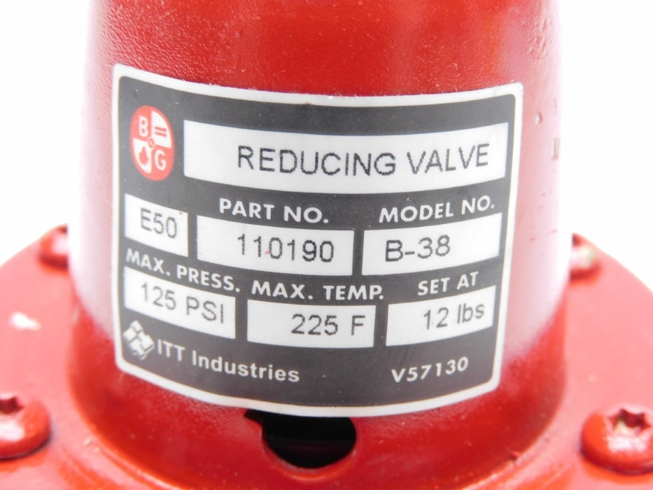 BELL & GOSSETT 110190 B-38 125PSI UNMP