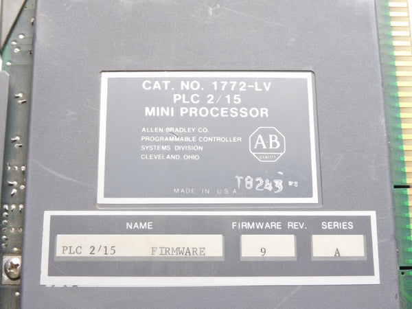 ALLEN BRADLEY 1772-LV SER. A F/W 9 UNMP