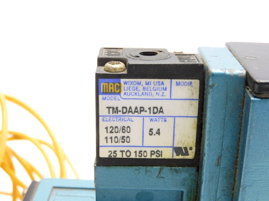 MAC 82A-AA-BPA-TM-DAA5-1DA 110/120V 25-150PSI UNMP