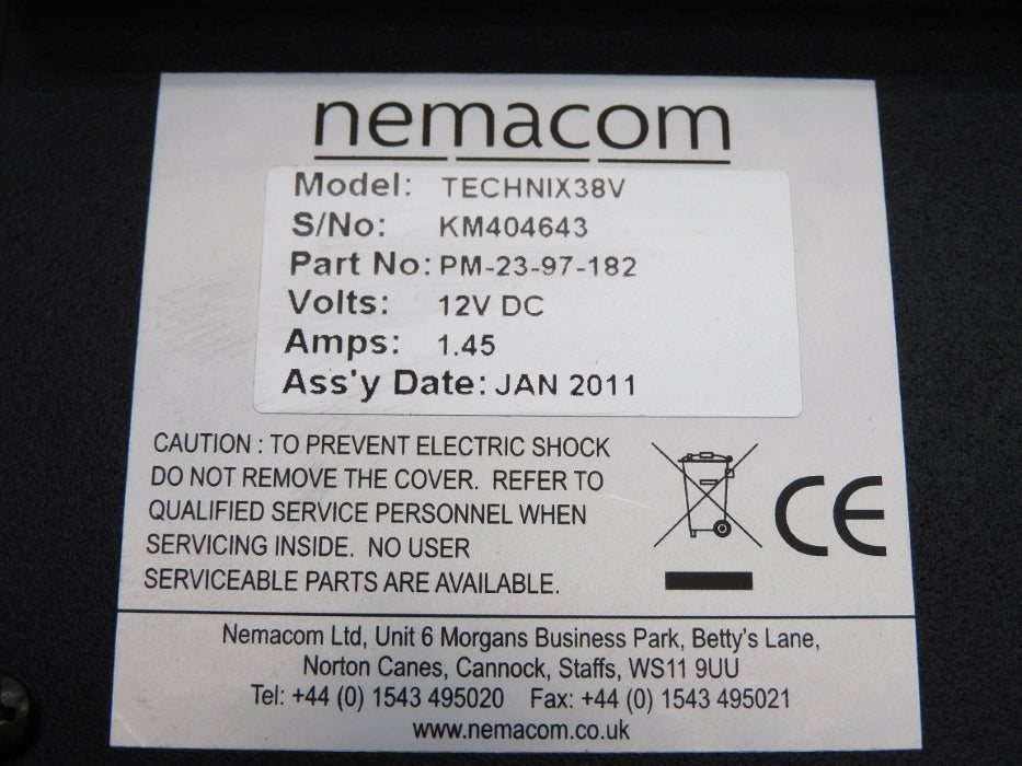 NEMACOM PM-23-97-182 TECHNIX38V (AS PICTURED) UNMP
