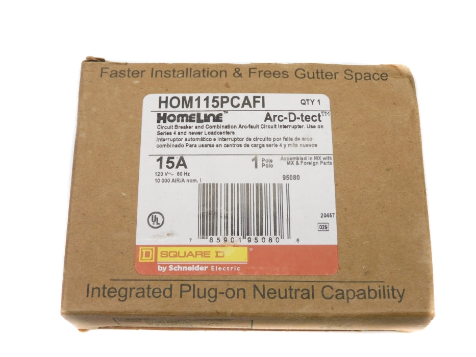 SQUARE D HOM115PCAFI 15A 120V (PKG OF 20) NSMP