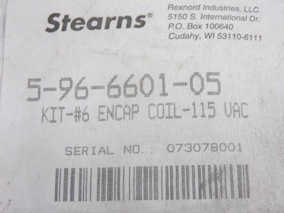 STEARNS 5-96-6601-05 NSMP