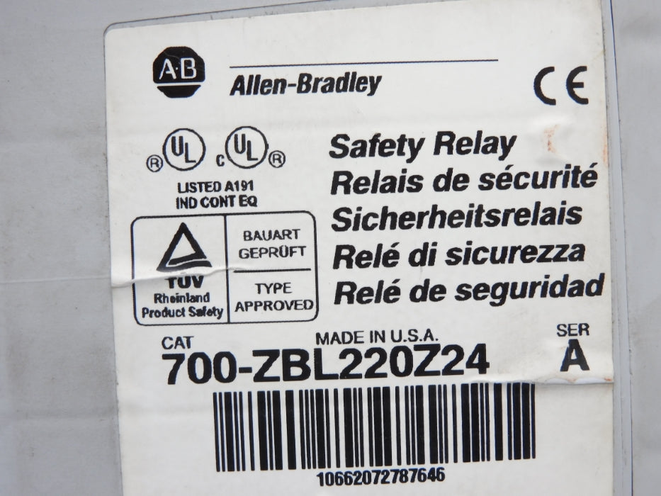 INDUSTRIAL SPARE PART 700-ZBL220Z24 SER. A 24V UNMP