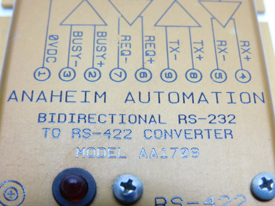 ANAHEIM AUTOMATION AA1709 UNMP