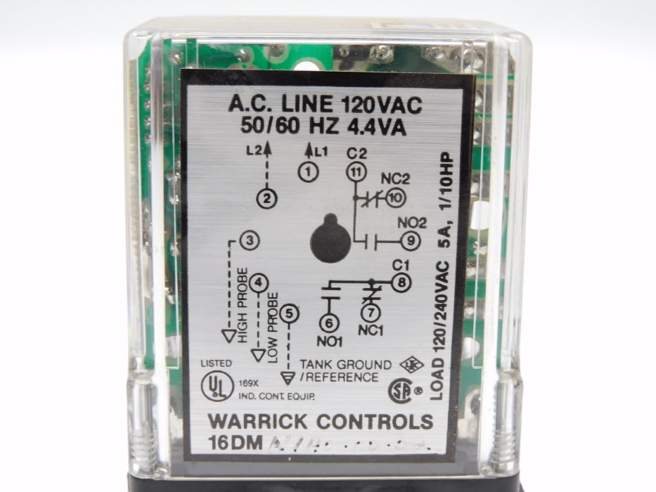WARRICK CONTROLS 16DM 120VAC 5A NSNP