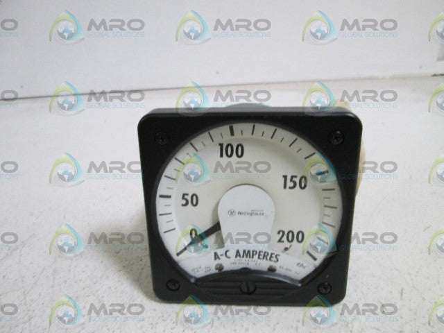 WESTINGHOUSE PANEL METER 0-200AMPS KA-241 *NEW NO BOX *