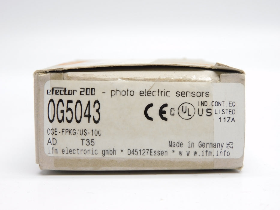 IFM EFECTOR OGE-FPKG/US-100 OG5043 NSMP