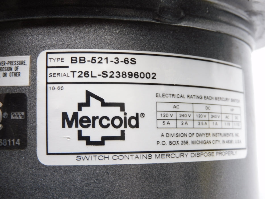 MERCOID BB-521-3-6S NSNP