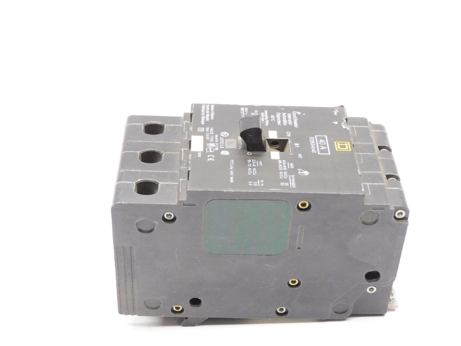 SQUARE D EDB34040 40A 480/277V UNMP