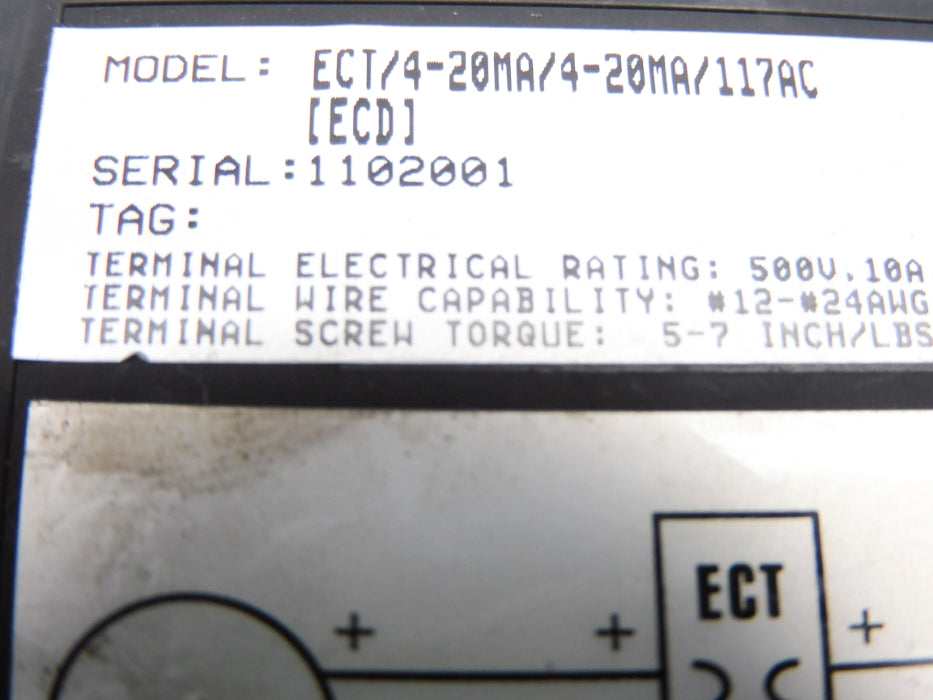 MOORE INDUSTRIES ECT/4-20MA/4-20MA/117AC[ECD] 500V 10A UNMP