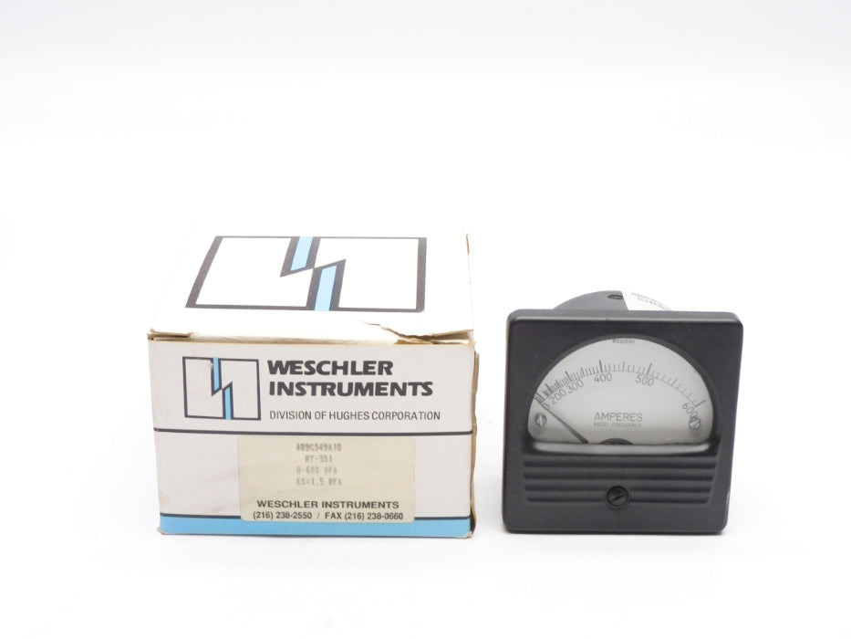 WESCHLER INSTRUMENTS 409C549A10 RT-351 0-600RFA NSMP