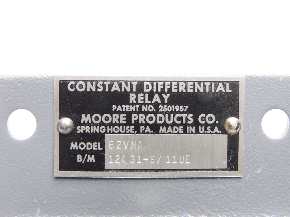 MOORE PRODUCTS 12431-9/11UE 62VNA UNMP