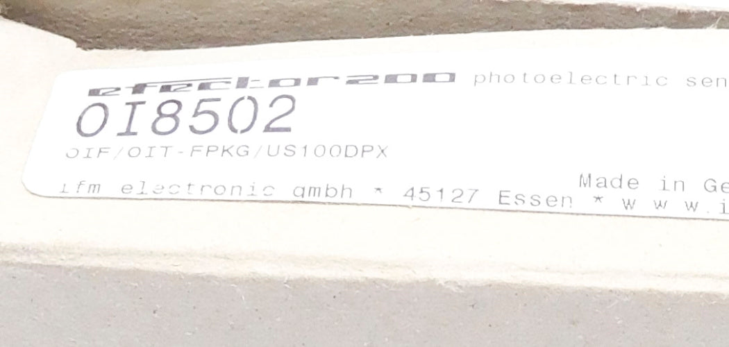 IFM EFECTOR OIF/OIT-FPKG/US100DPX OI8502 NSMP