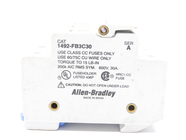 ALLEN BRADLEY 1492-FB3C30 SER. A 600V 30A UNMP
