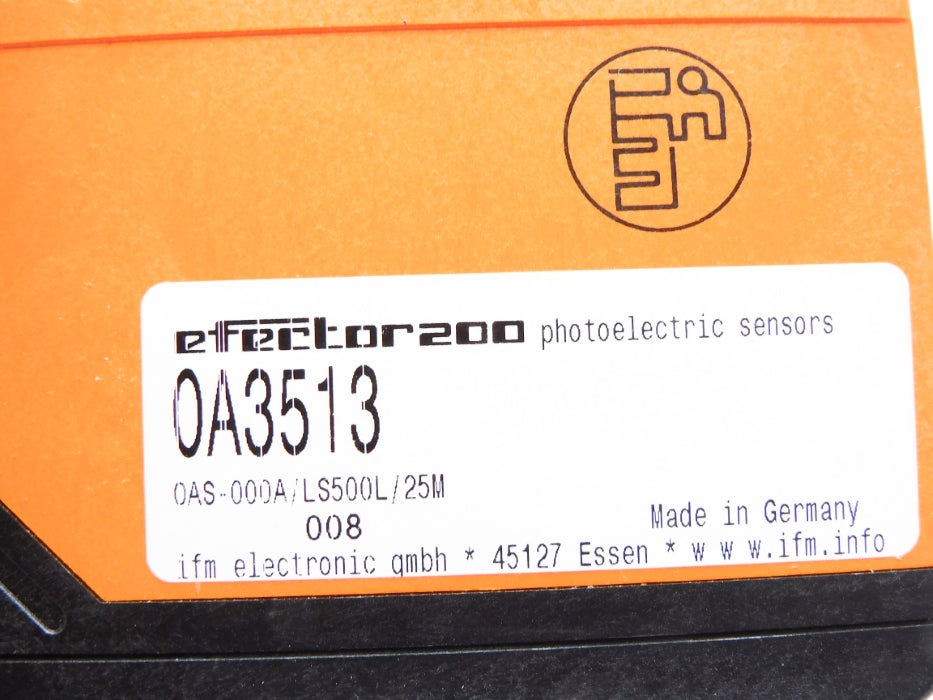 IFM EFECTOR OAS-000A/LS500L/25M OA3513 NSMP