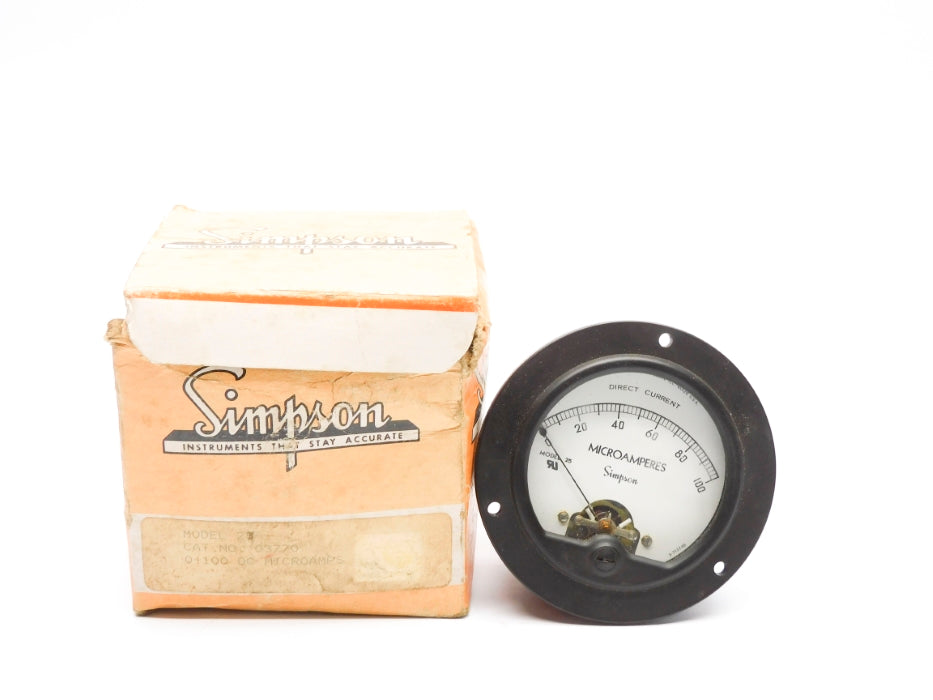 SIMPSON MODEL 25 03770 0-100 DCMA NSMP