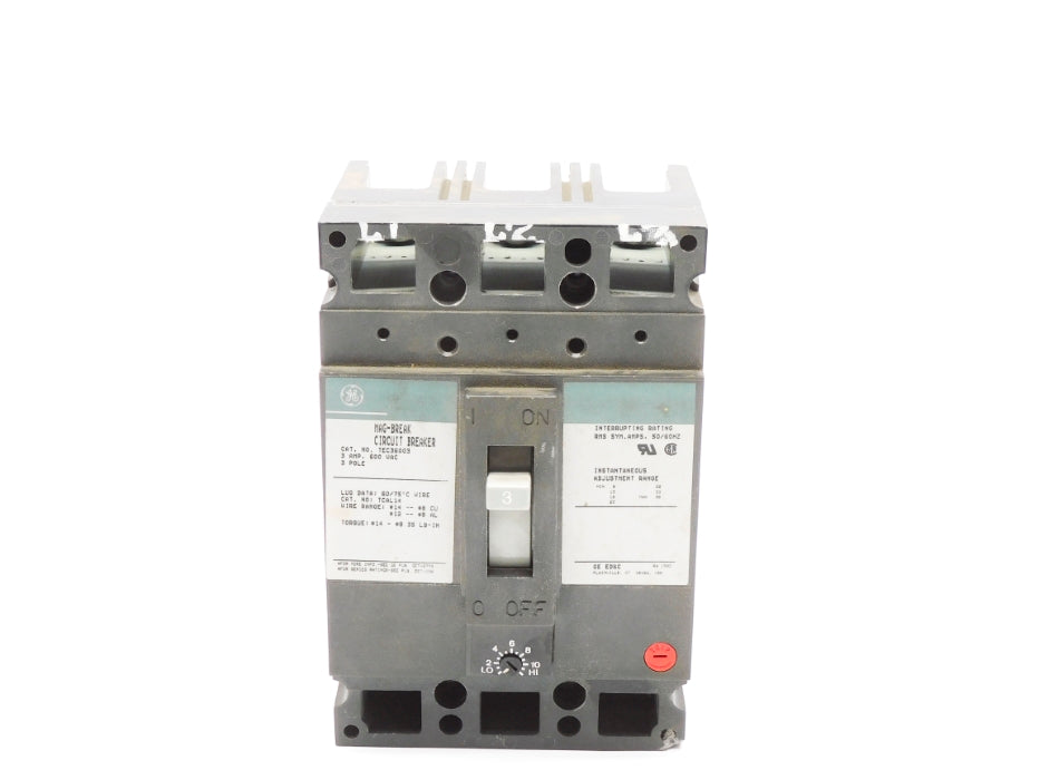 GENERAL ELECTRIC TEC36003 3A 600VAC (GREEN) UNMP