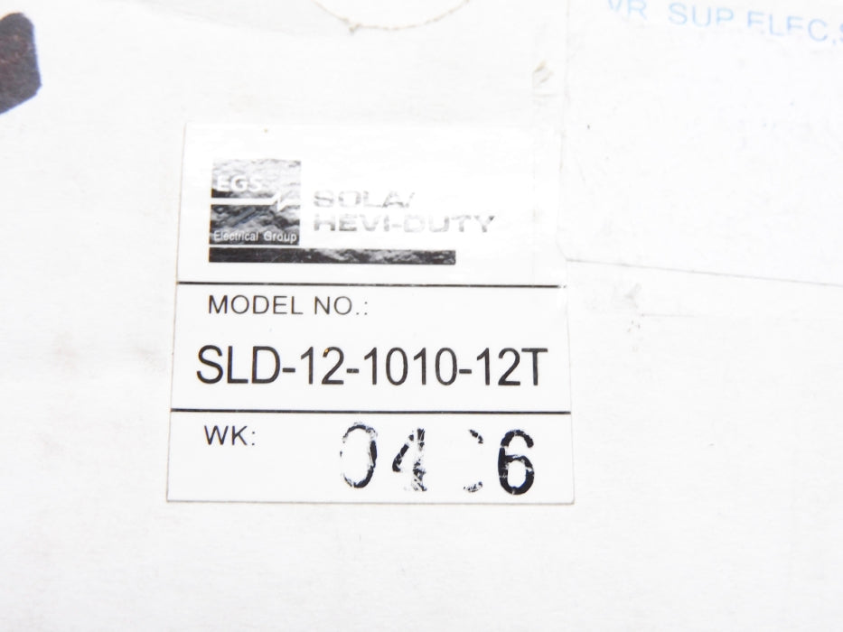 SOLA SLD-12-1010-12T 100-240VAC 1.0-0.8A NSMP