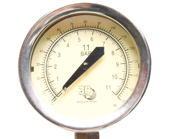 3D INSTRUMENTS 25502-45B55ISBD 0-160PSI NSNP