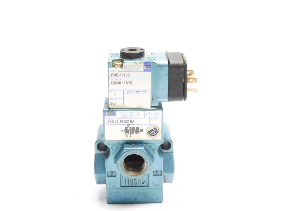 MAC 55B-22-PI-221BA 110/120V 150PSI UNMP