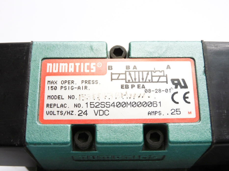 NUMATICS 152SS400M000061 24VDC 150PSIG NSNP