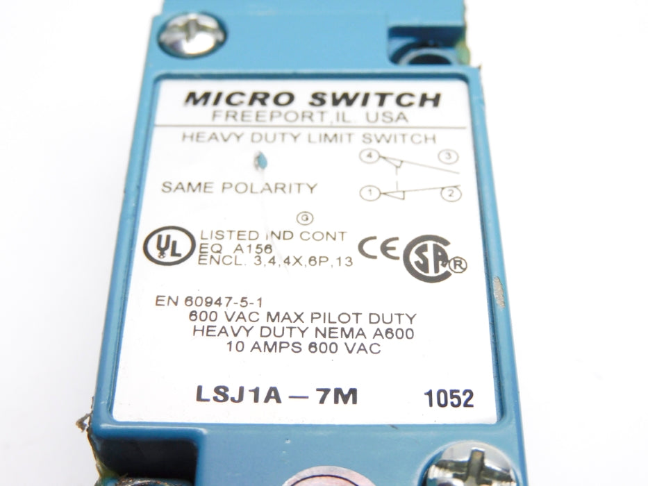 MICROSWITCH LSJ1A-7M UNMP