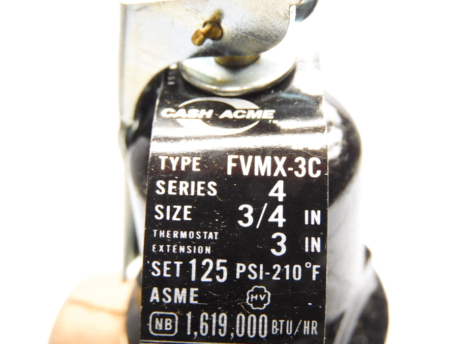 CASH ACME 16933-0125 FVMX-3C 125PSI NSMP