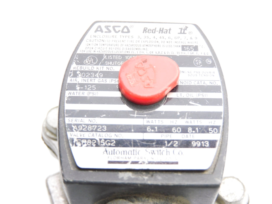 ASCO EF8215G2 110/120V 5-125PSI UNMP
