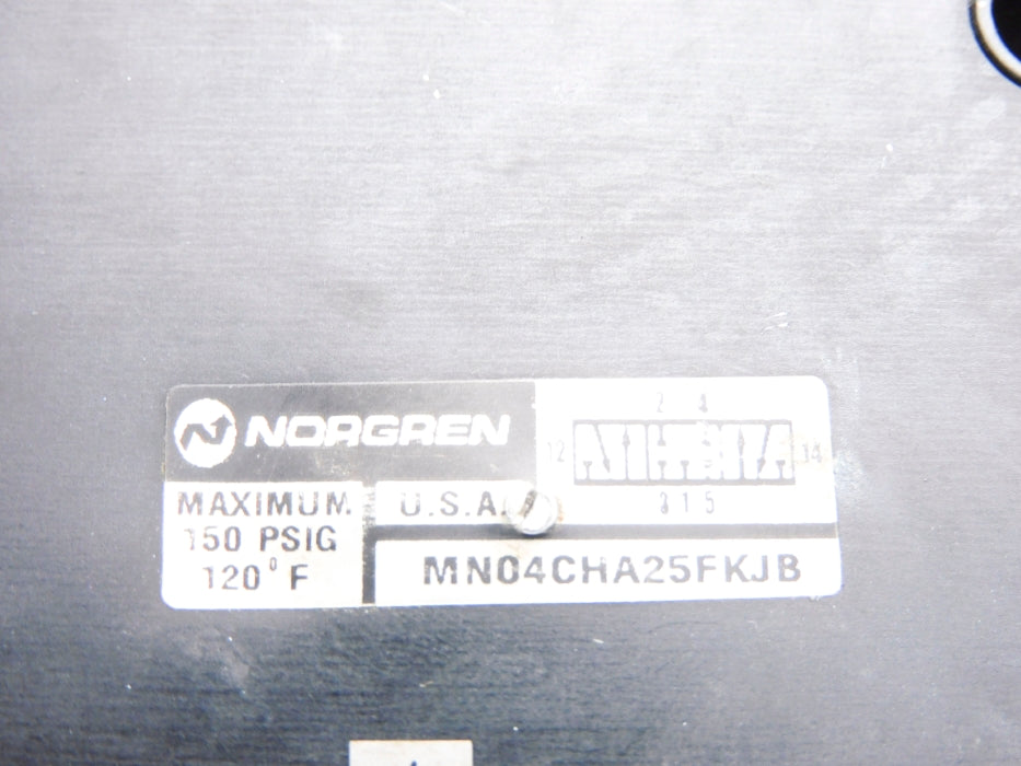 NORGREN MN04CHA25FKJB 110/120V 150PSIG UNMP