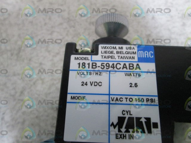 MAC SOLENOID VALVE 181B-594CABA *NEW IN BOX*