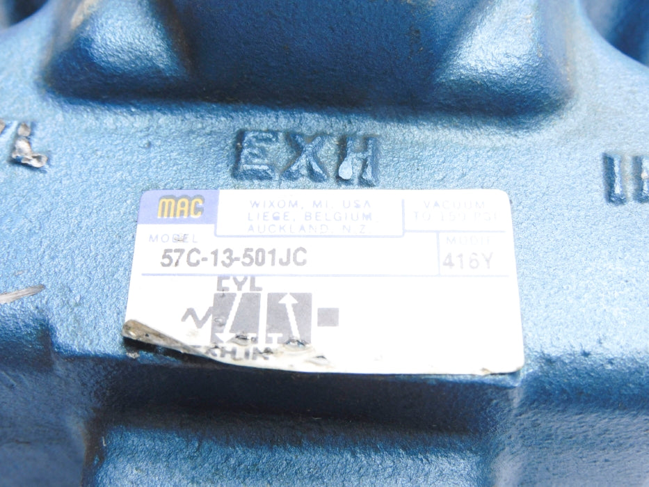 MAC 57C-13-501JC 24VDC 150PSI (AS PICTURED) UNMP