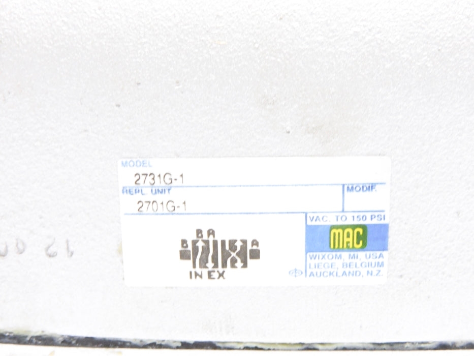 MAC 2731G-1 150PSI NSMP