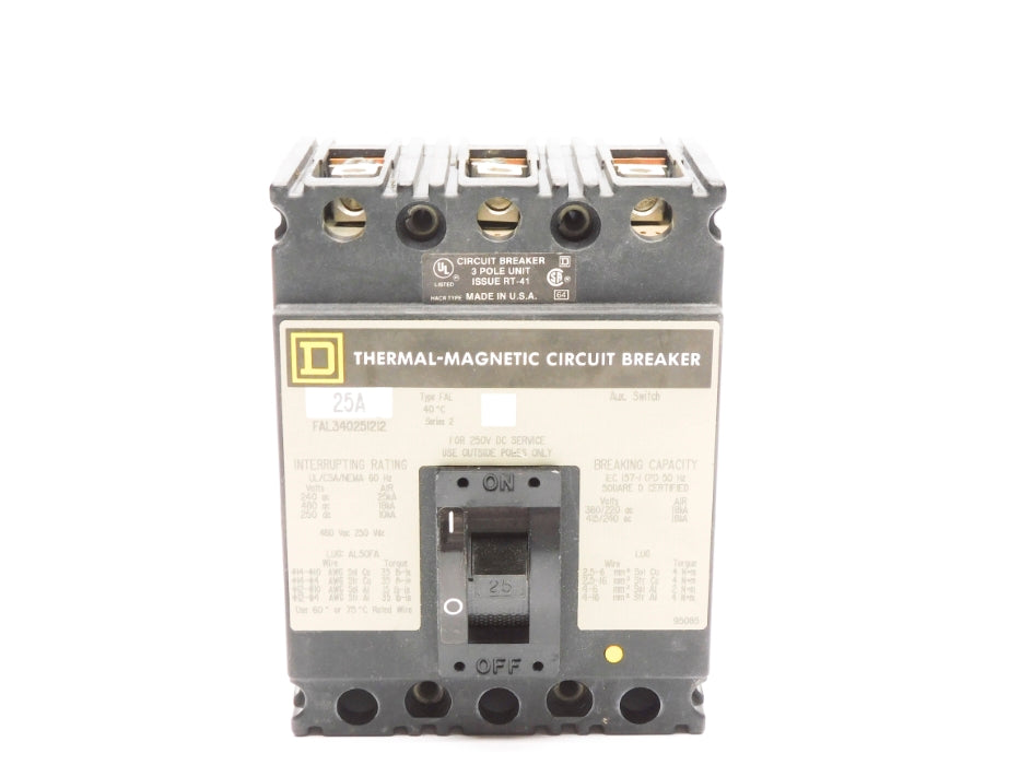 SQUARE D FAL340251212 25A 480VAC (GREY) UNMP