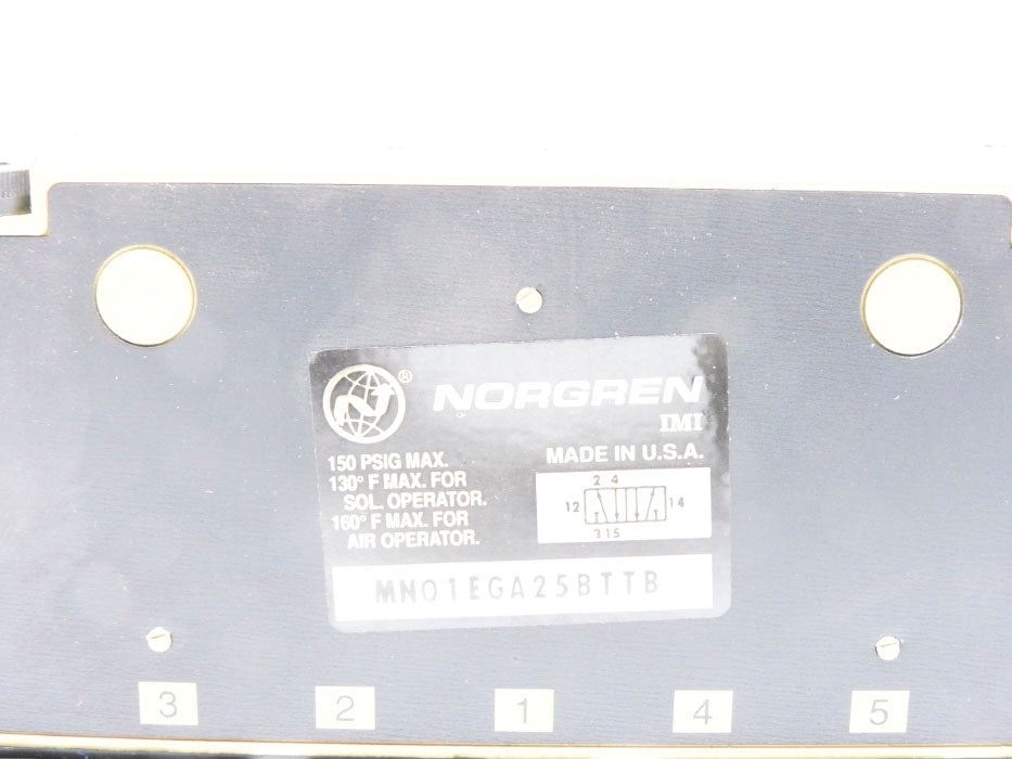 NORGREN MN01EGA25BTTB 110/120V 150PSIG NSMP