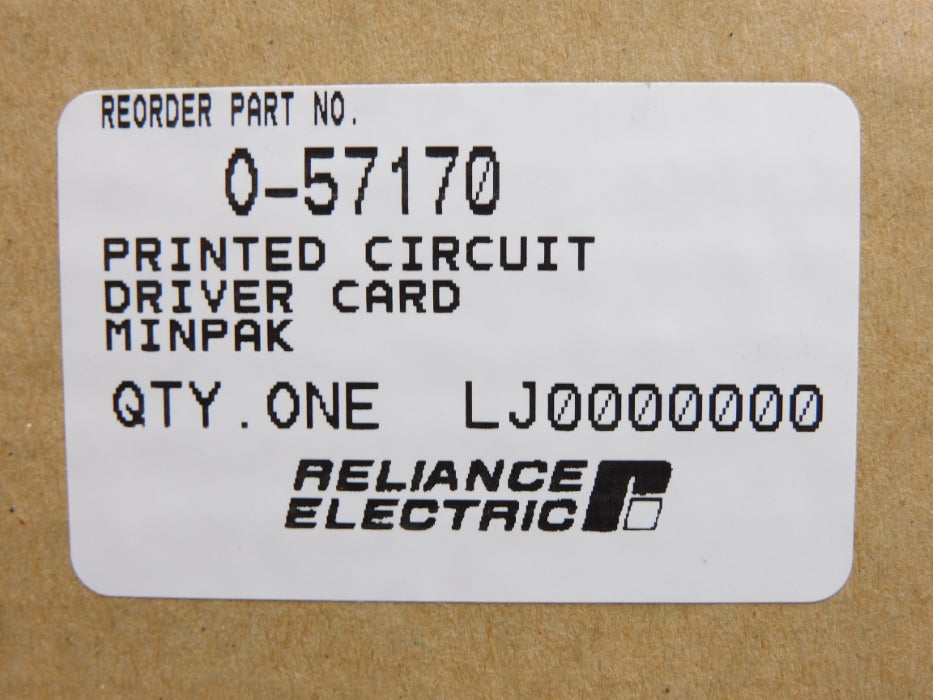 RELIANCE ELECTRIC 0-57170 REV. 06 NSMP