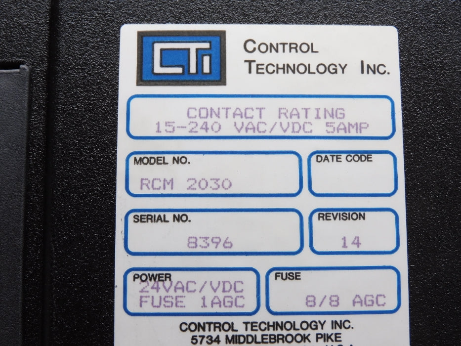 CTI RCM-2030 15-120VAC/DC UNMP
