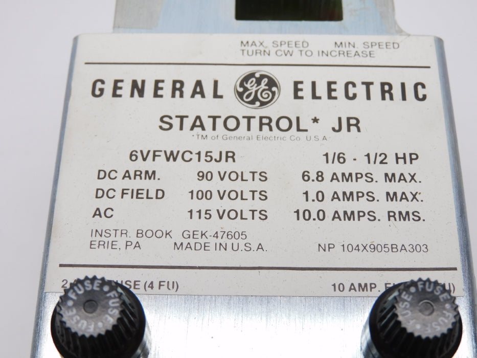 GENERAL ELECTRIC 6VFWC15JR NSMP