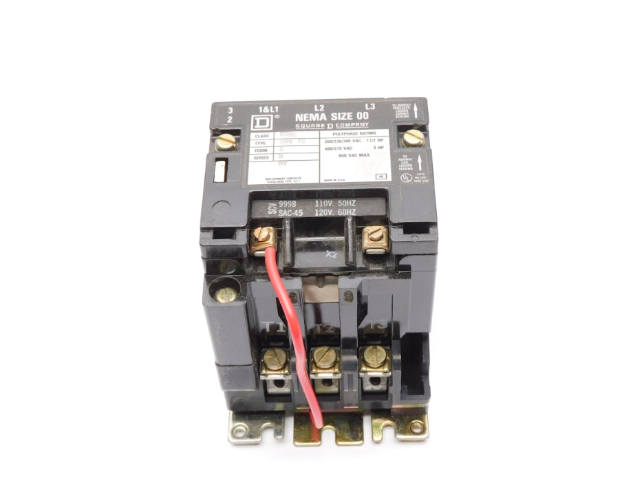 SQUARE D 8502SA012S SER. B 120-60/110-50 NSMP