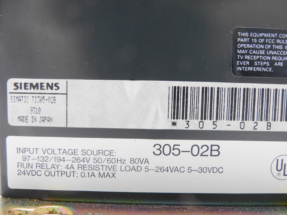 SIEMENS TI305-02B UNMP