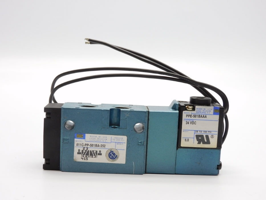 MAC 811C-PP-501BA-252 24VDC 150PSI UNMP
