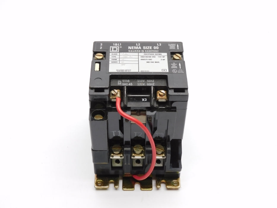 SQUARE D 8502SA012S SER. B 110/120V UNMP