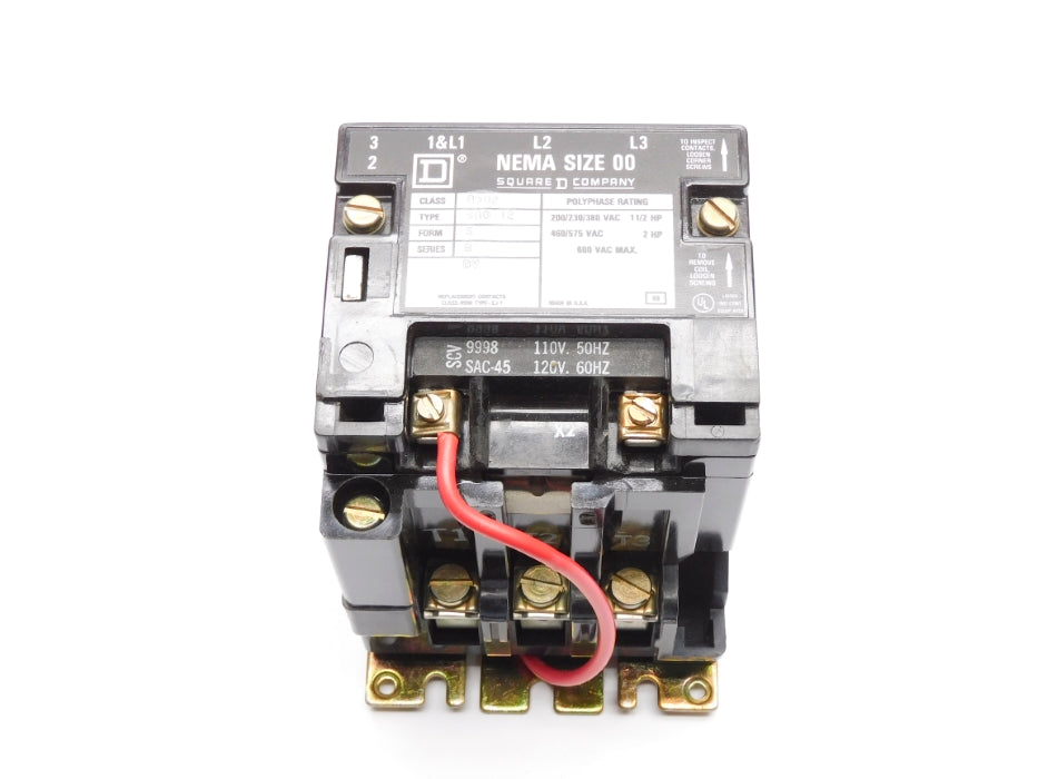 SQUARE D 8502SA012S SER. B 110/120V UNMP