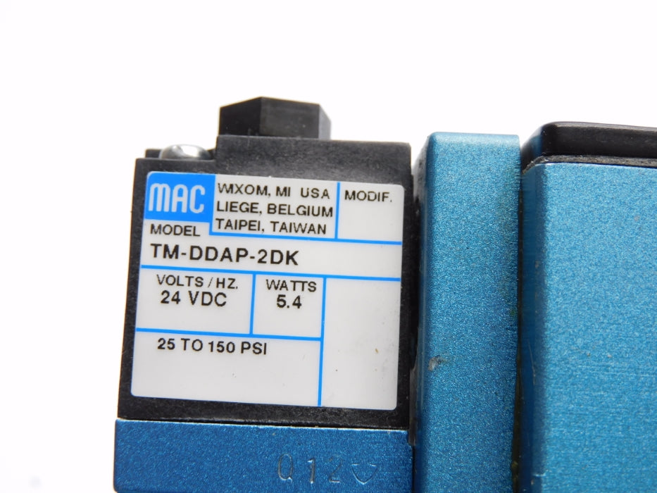 MAC 82A-AA-BKA-TM-DDA1-2DK 24VDC 150PSI NSNP