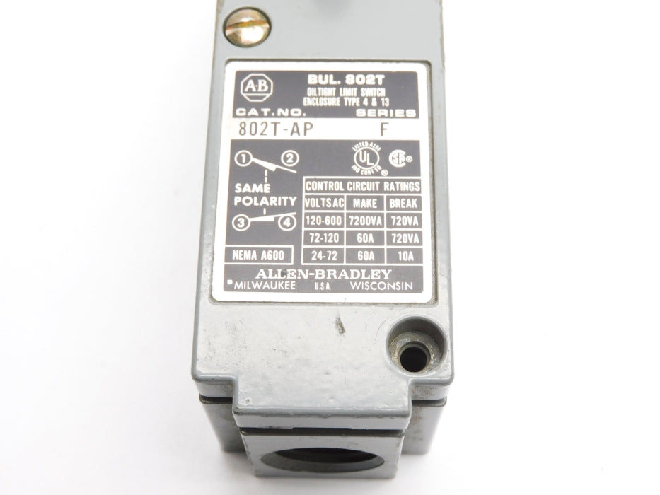 ALLEN BRADLEY 802T-AP SER. F UNMP